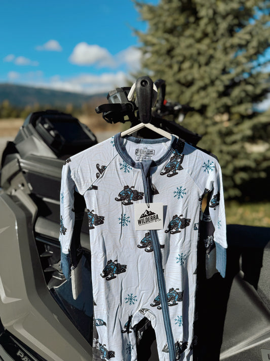 Bamboo Off-Axys Snowmobile Pajamas