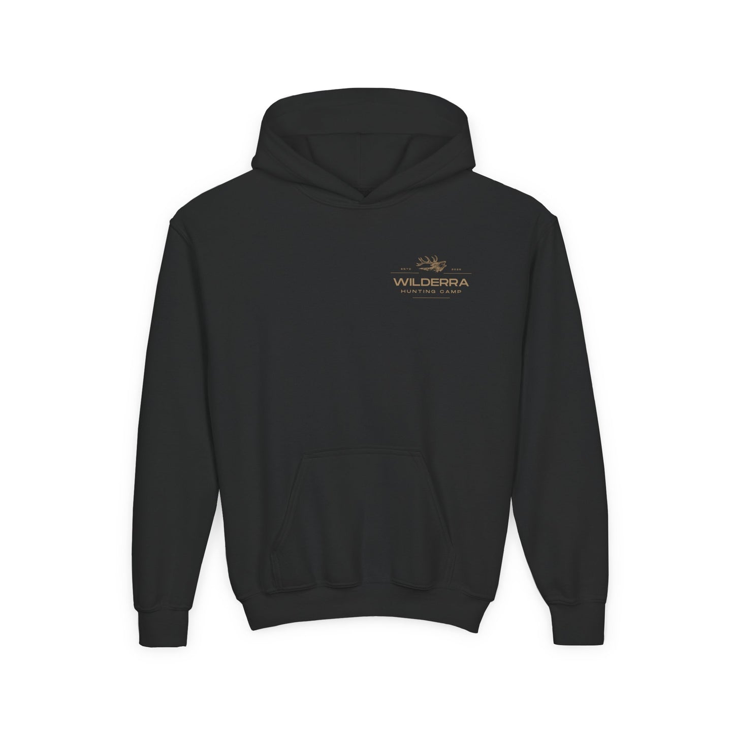 Elk Hunting Camp Hoodie - Youth