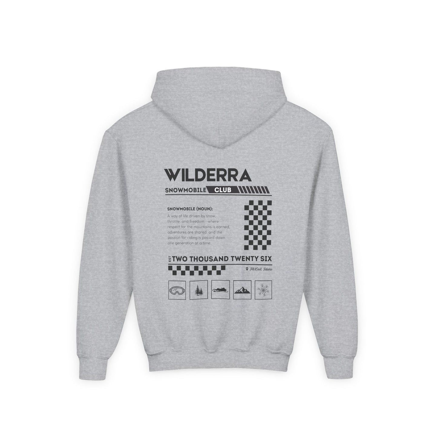 Snowmobile Explanation Hoodie - Youth