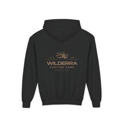 Elk Hunting Camp Hoodie - Youth