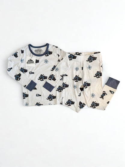 Bamboo Off-Axys Snowmobile Pajamas