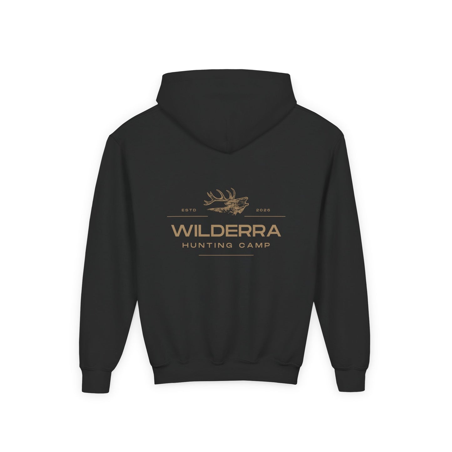 Elk Hunting Camp Hoodie - Youth