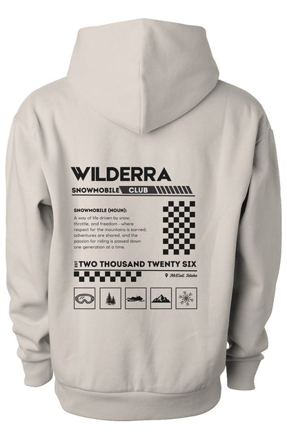 Wilderra Snowmobile Explanation Hoodie