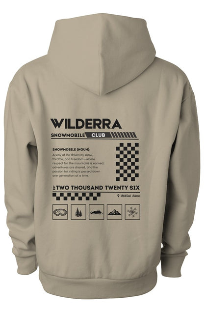 Wilderra Snowmobile Explanation Hoodie