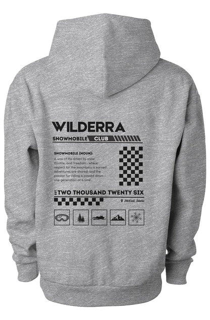 Wilderra Snowmobile Explanation Hoodie