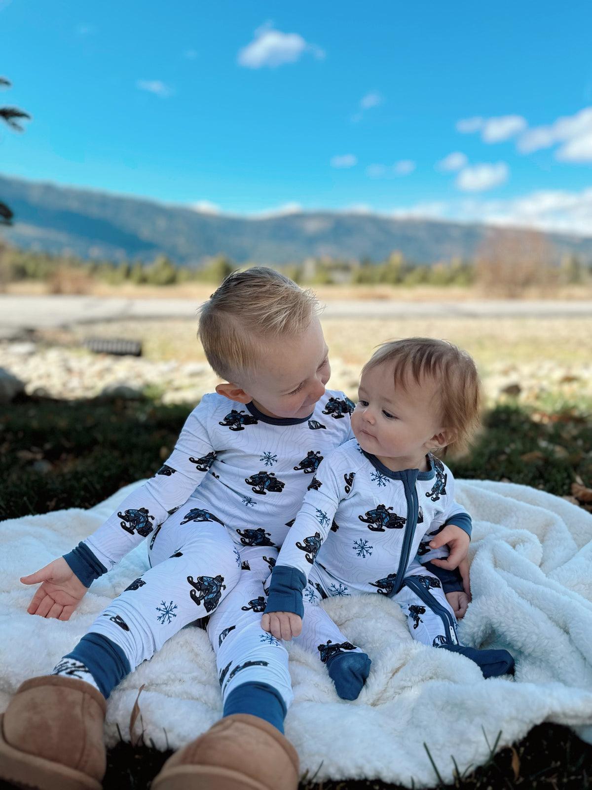 Bamboo Off-Axys Snowmobile Pajamas