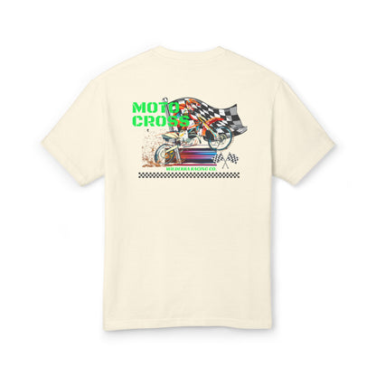 90s Motocross Lime Tee
