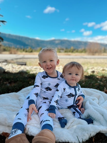 Bamboo Off-Axys Snowmobile Pajamas