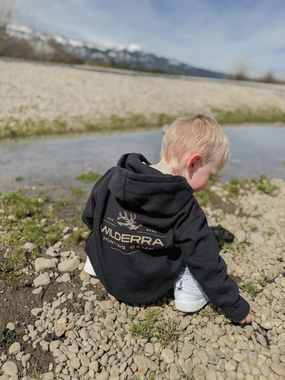 Elk Hunting Camp Hoodie - Toddler