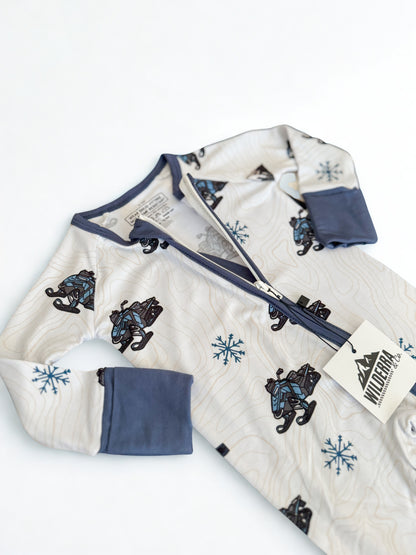 Bamboo Off-Axys Snowmobile Pajamas