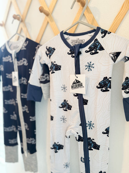 Bamboo Off-Axys Snowmobile Pajamas