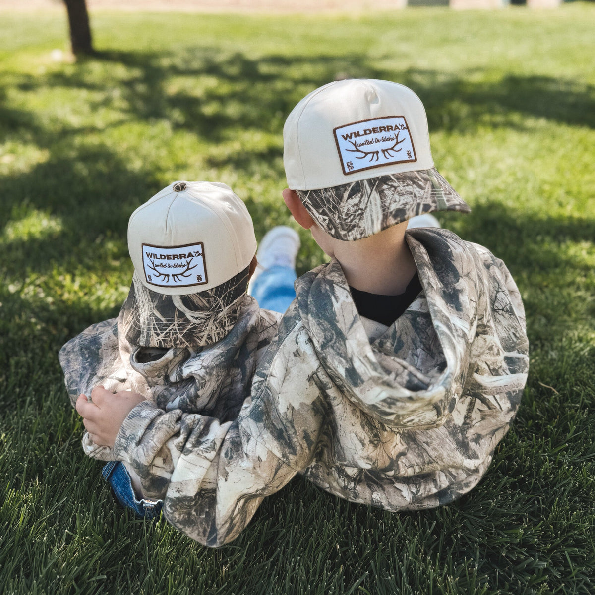 Kids Camo Elk Antler Hat