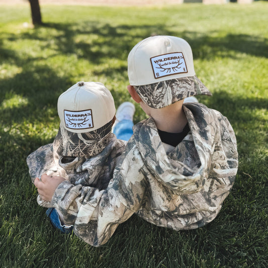 Kids Camo Elk Antler Hat
