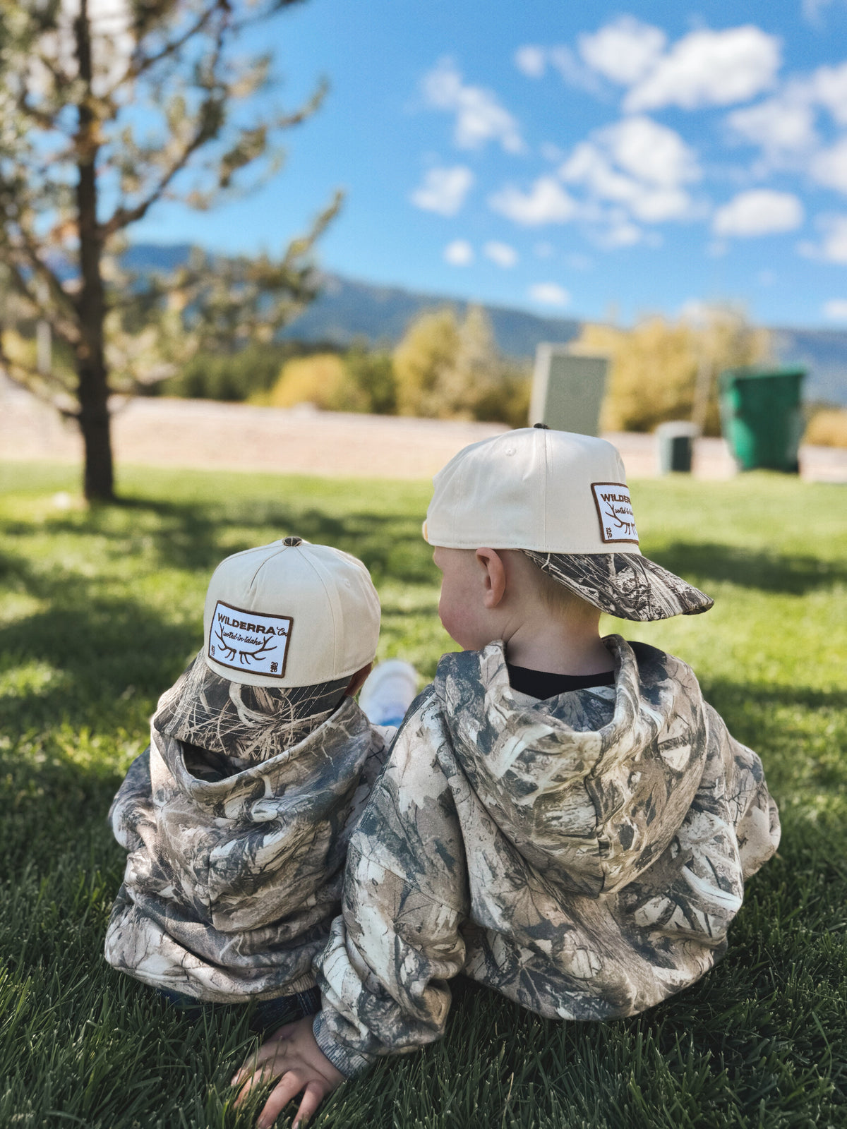 Kids Camo Elk Antler Hat