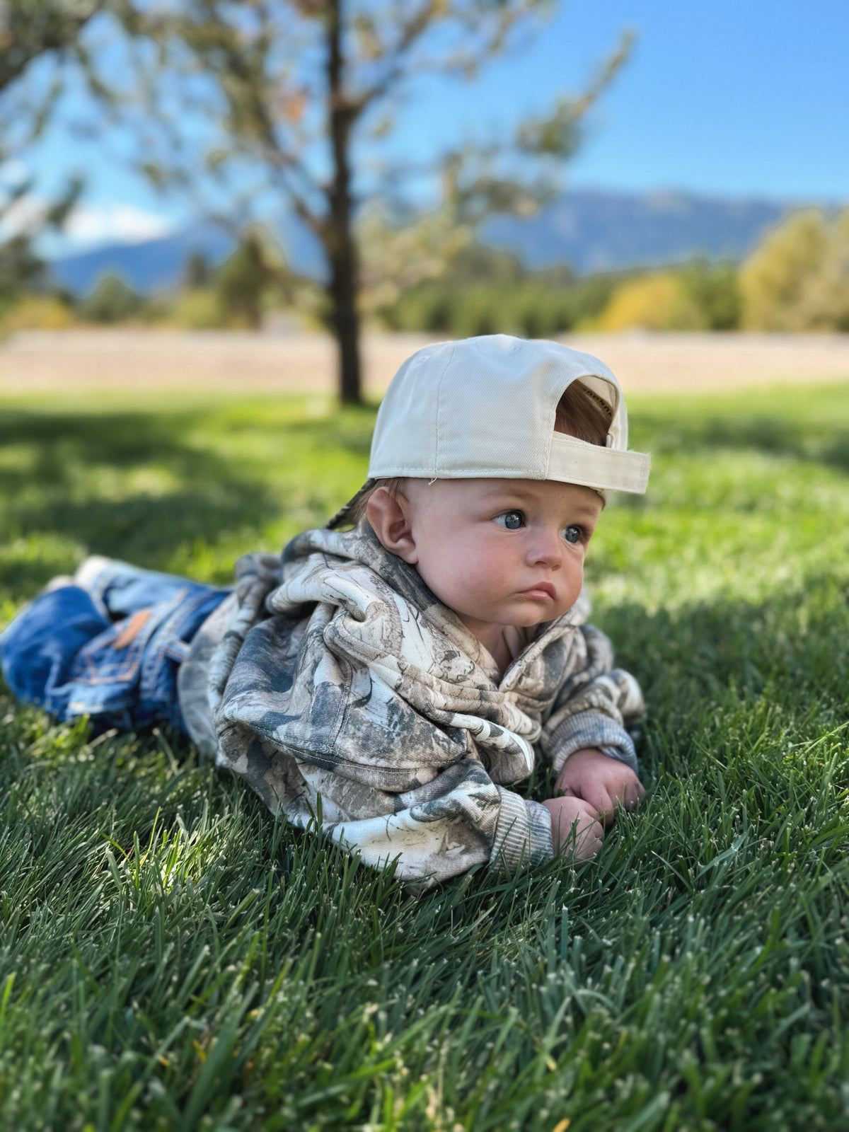 Kids Camo Elk Antler Hat