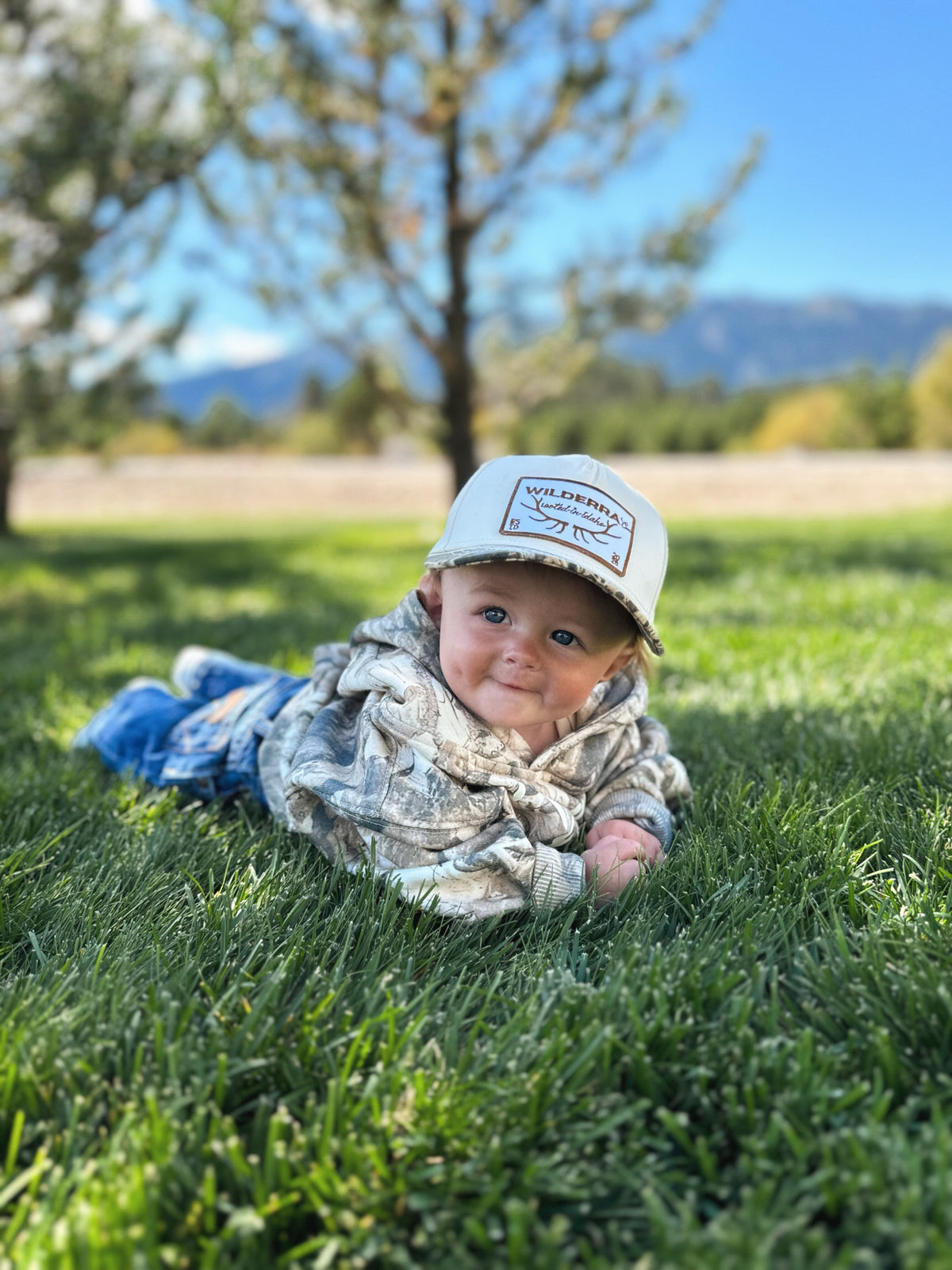 Kids Camo Elk Antler Hat