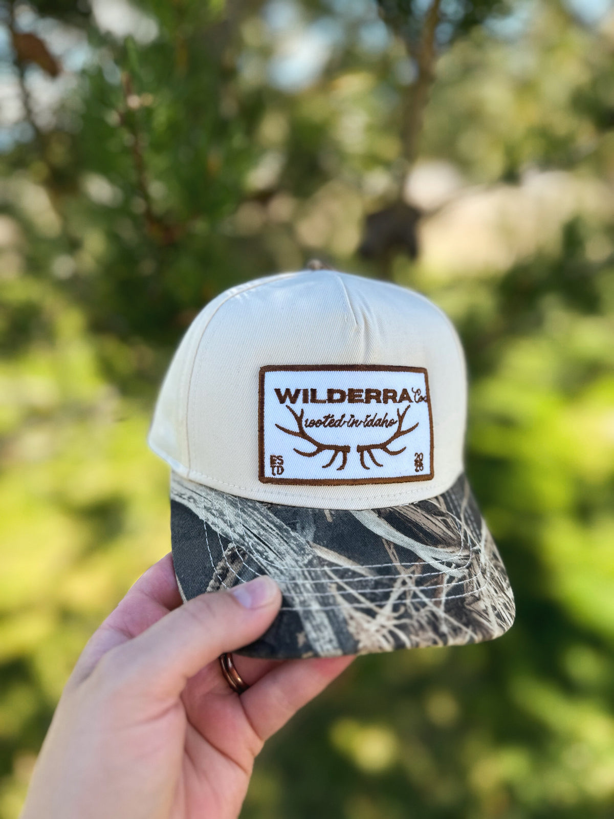 Kids Camo Elk Antler Hat